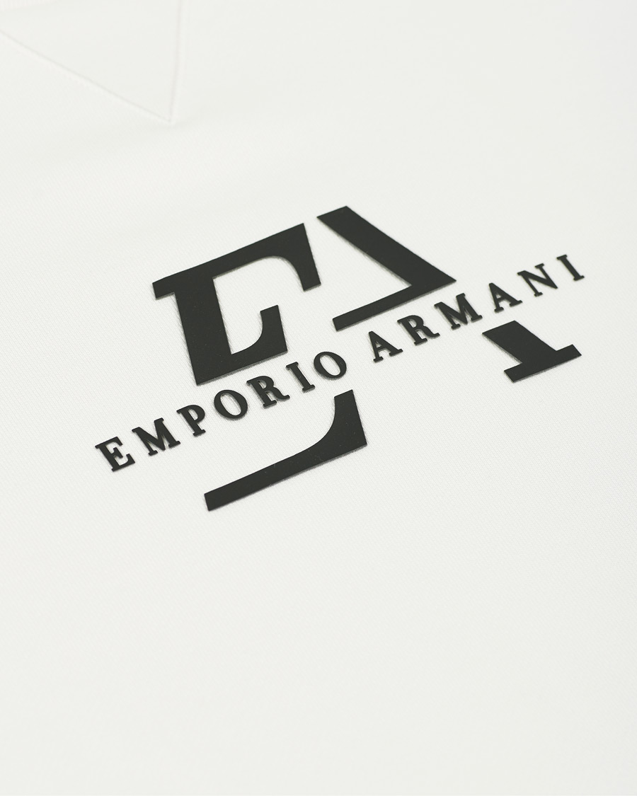 Heren | Truien | Emporio Armani | Logo Crew Neck Sweatshirt White