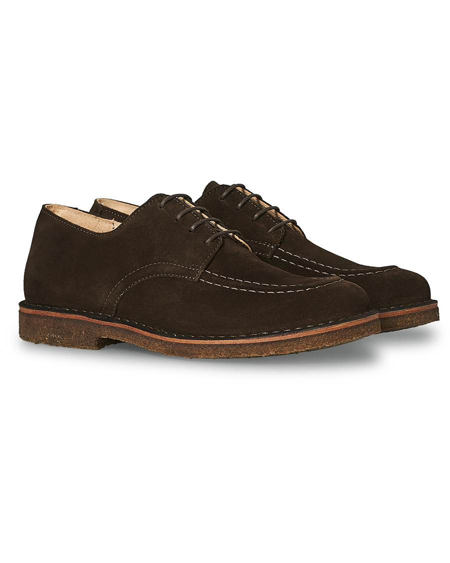 Homme | Astorflex Carlflex Moc Toe Derby Dark Brown Suede | Astorflex | Carlflex Moc Toe Derby Dark Brown Suede