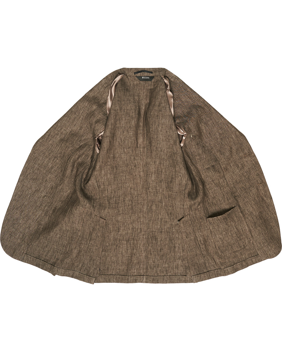 Heren | Blazers | Z Zegna | Linen Unlined Blazer Brown
