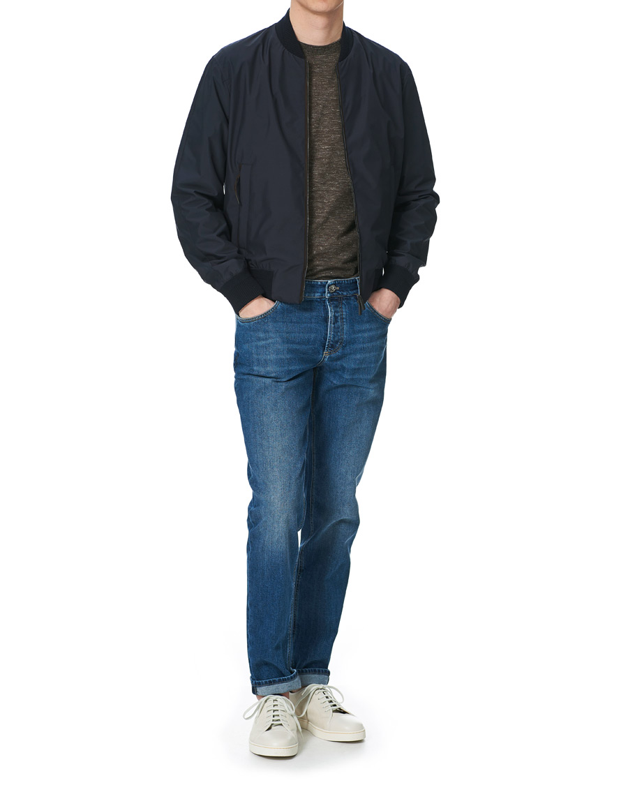 Homme | Manteaux Et Vestes | Ermenegildo Zegna | Stratos Waterrepellent Bomber Jacket Navy