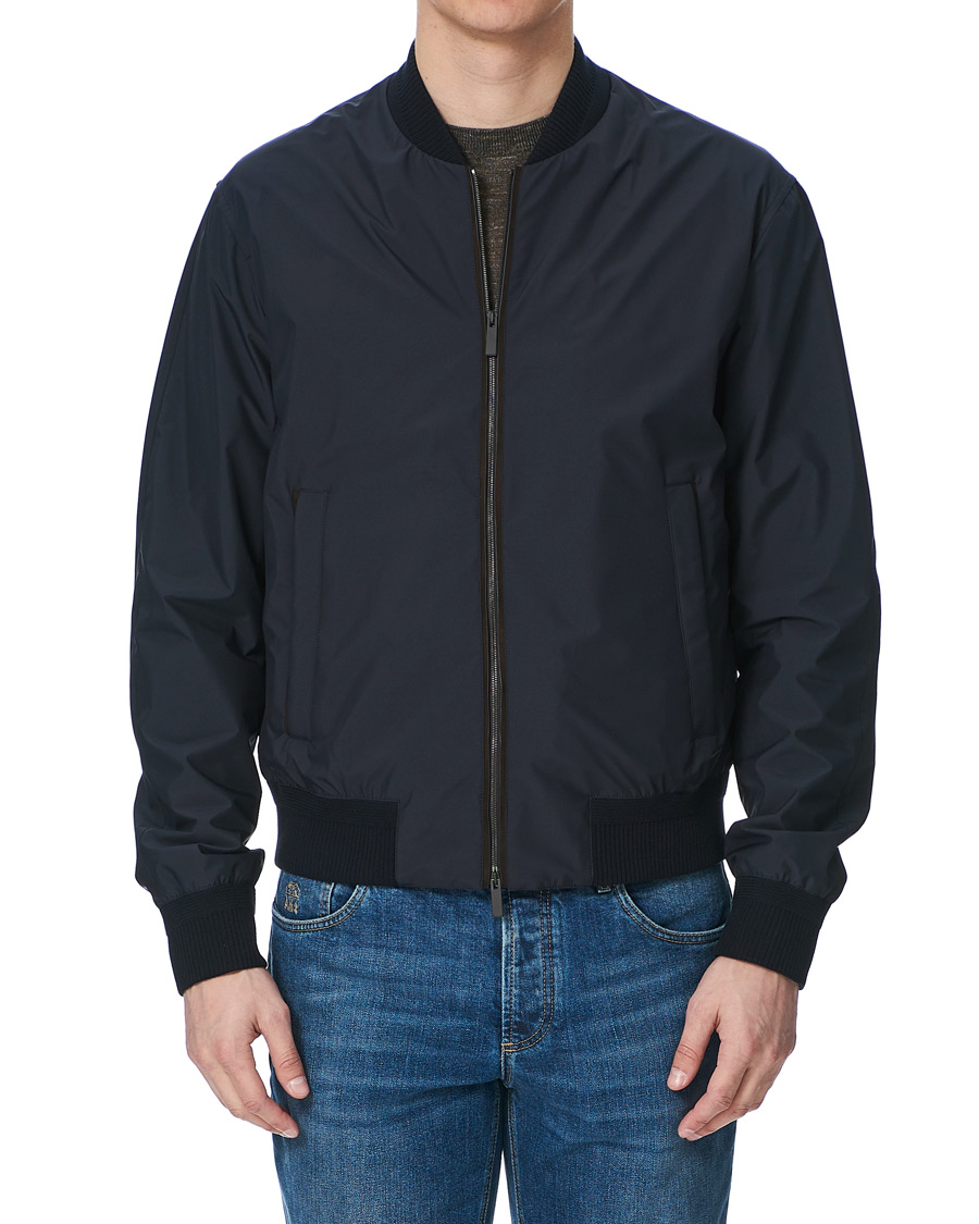 Homme | Manteaux Et Vestes | Ermenegildo Zegna | Stratos Waterrepellent Bomber Jacket Navy