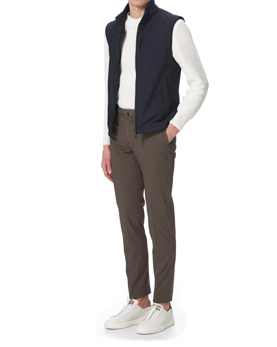 Homme | Manteaux Et Vestes | Ermenegildo Zegna | Stratos Waterrepellent Microfiber Gilet Navy