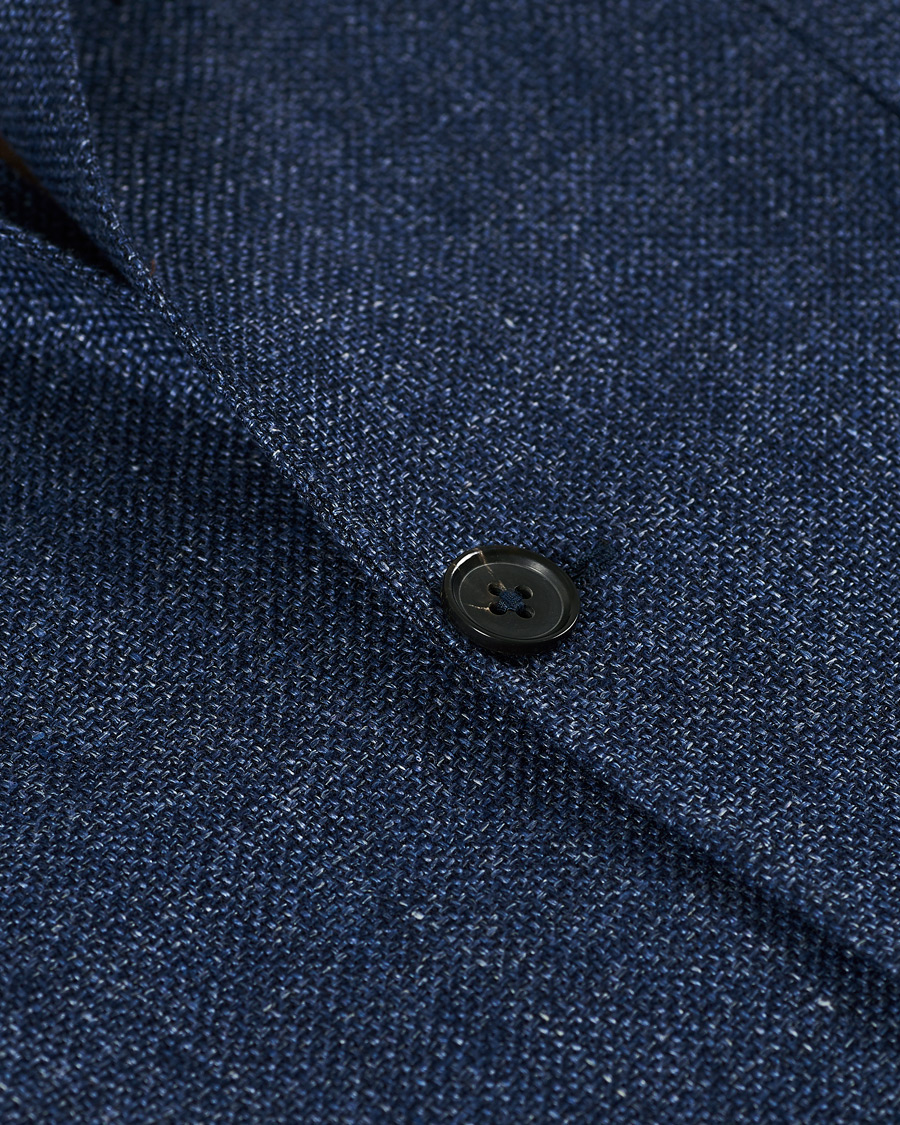 Homme | Blazers | Ermenegildo Zegna | Unconstructed Linen Blazer Dark Blue