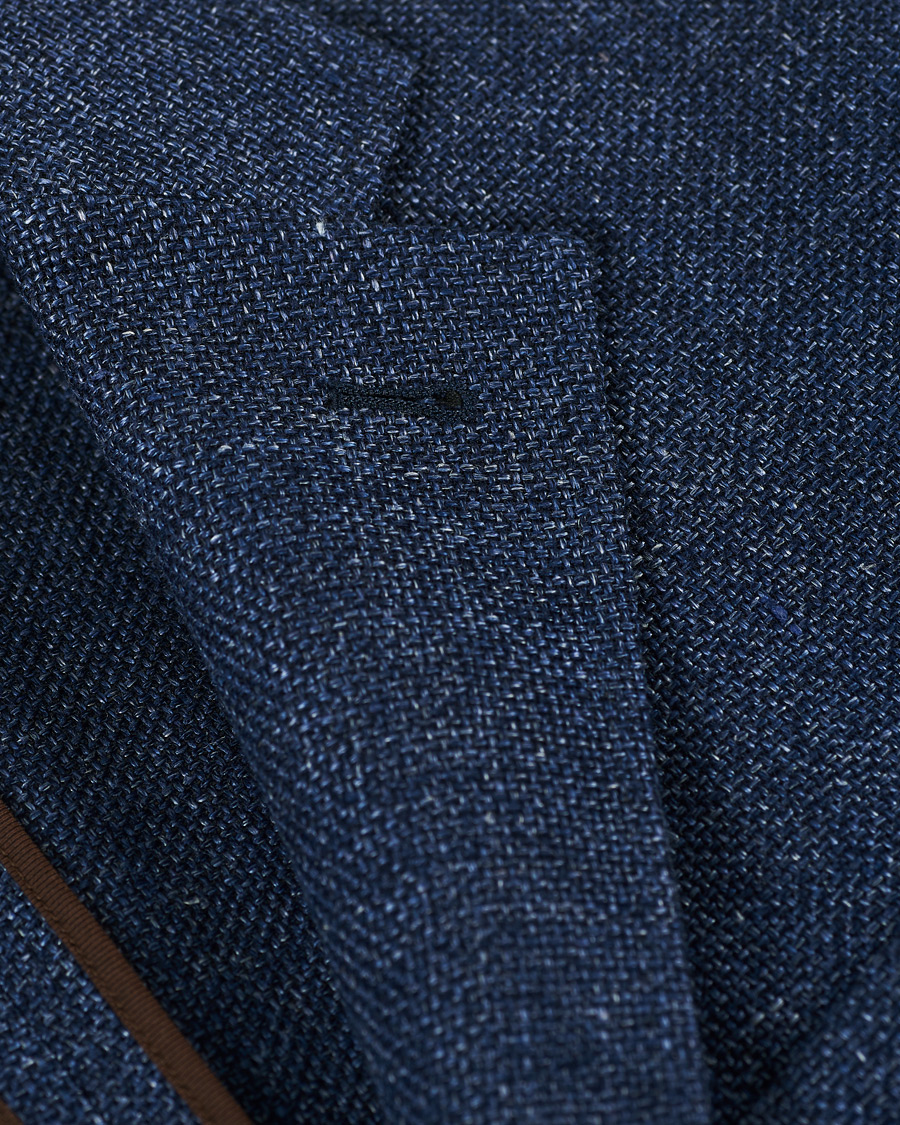Homme | Blazers | Ermenegildo Zegna | Unconstructed Linen Blazer Dark Blue