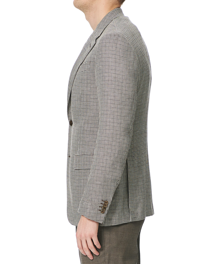 Homme | Blazers | Ermenegildo Zegna | Linen/Silk Houndstooth Blazer Sand