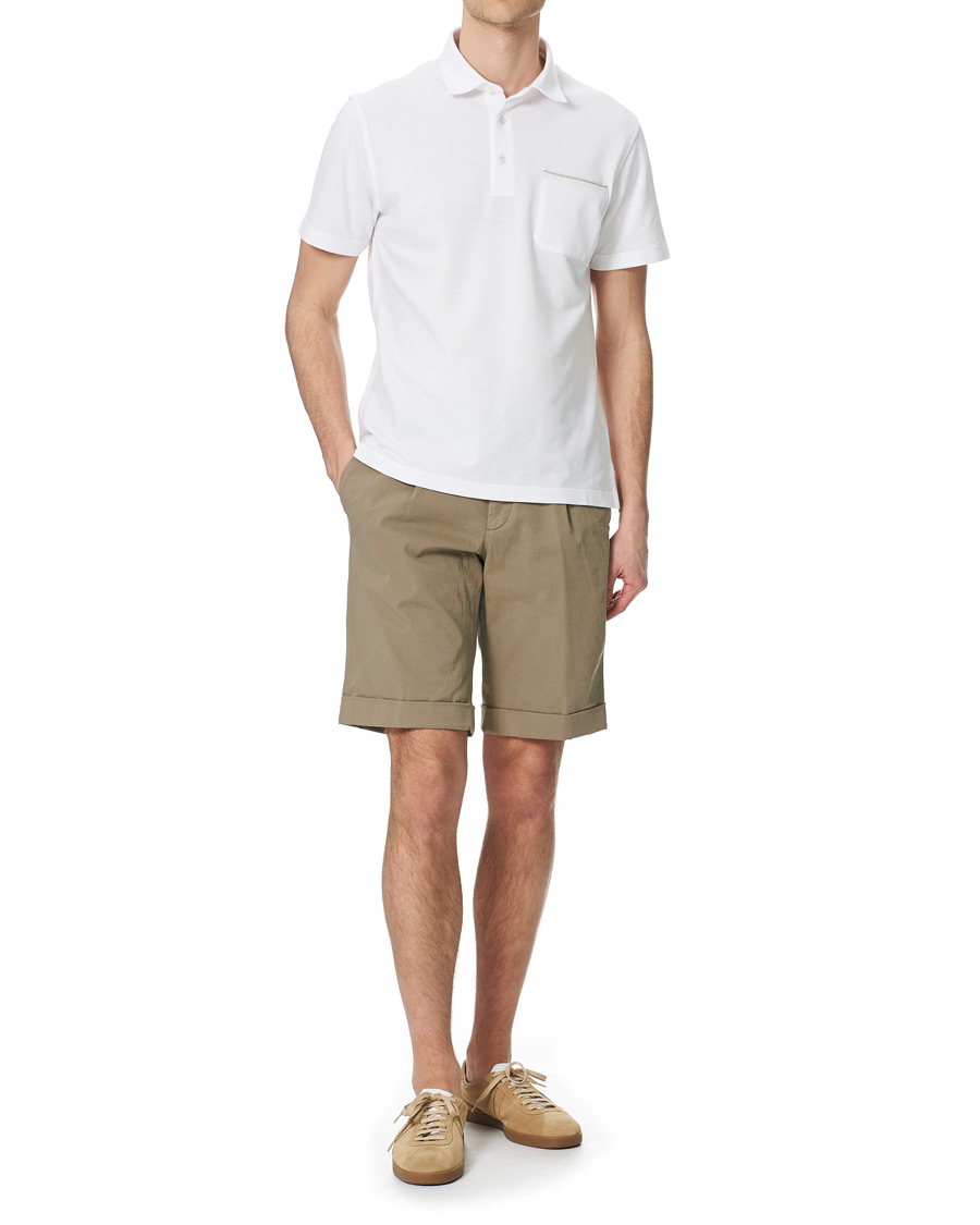 Homme | Polos | Ermenegildo Zegna | Pocket Short Sleeve Polo White