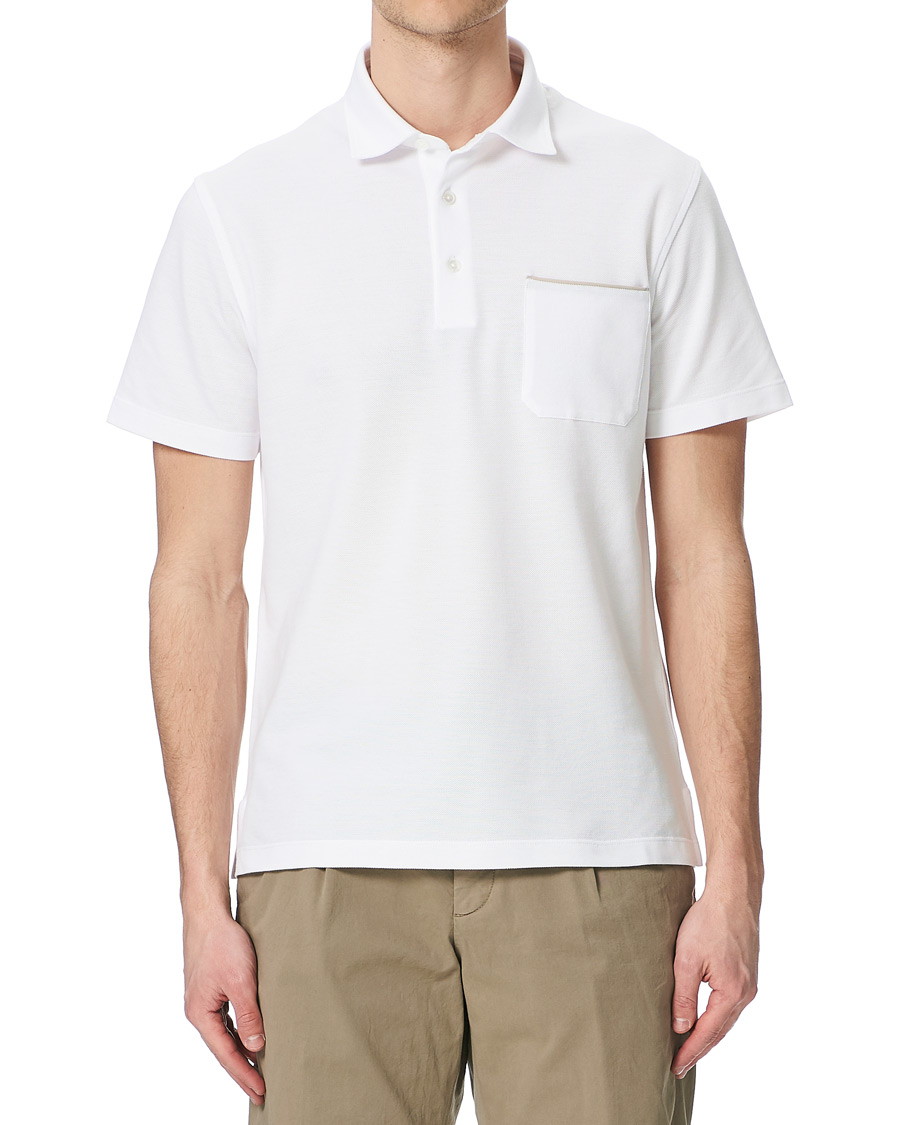 Homme | Polos | Ermenegildo Zegna | Pocket Short Sleeve Polo White