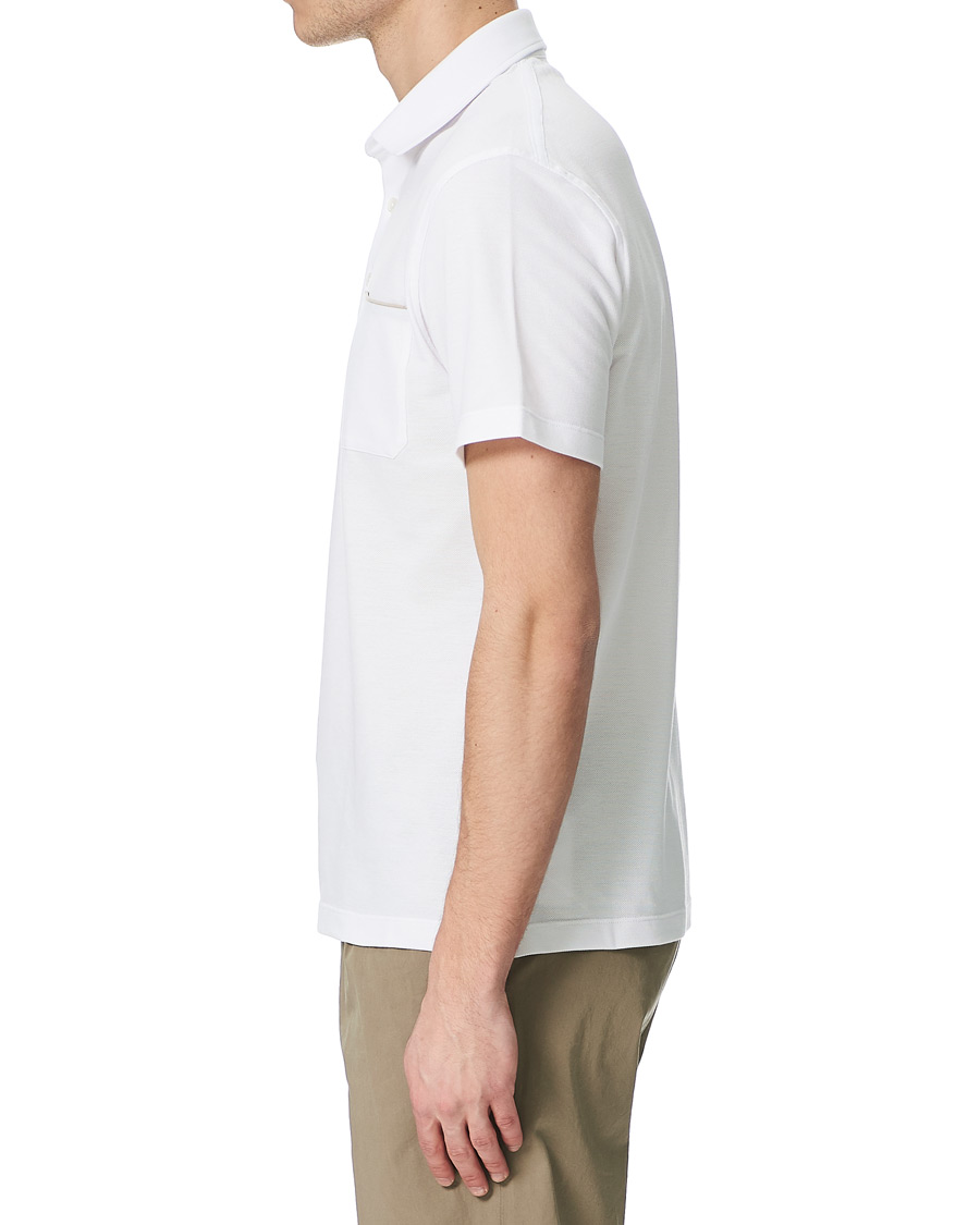 Homme | Polos | Ermenegildo Zegna | Pocket Short Sleeve Polo White