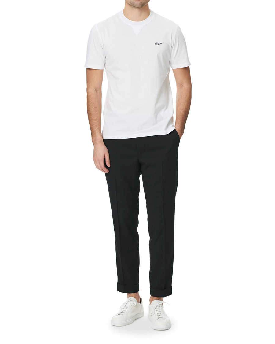 Homme | T-shirts | Ermenegildo Zegna | Short Sleeve Logo Tee White