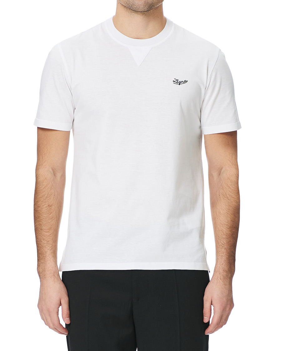Homme | T-shirts | Ermenegildo Zegna | Short Sleeve Logo Tee White