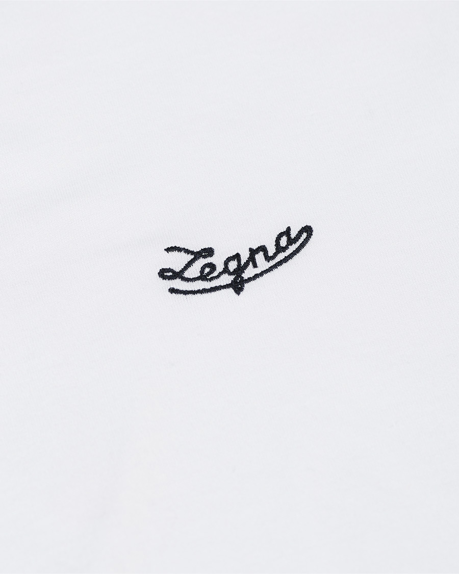 Homme | T-shirts | Ermenegildo Zegna | Short Sleeve Logo Tee White