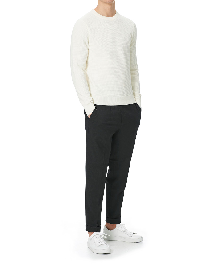 Homme | Pulls Et Tricots | J.Lindeberg | Andy Structure Crew Neck Cloud White
