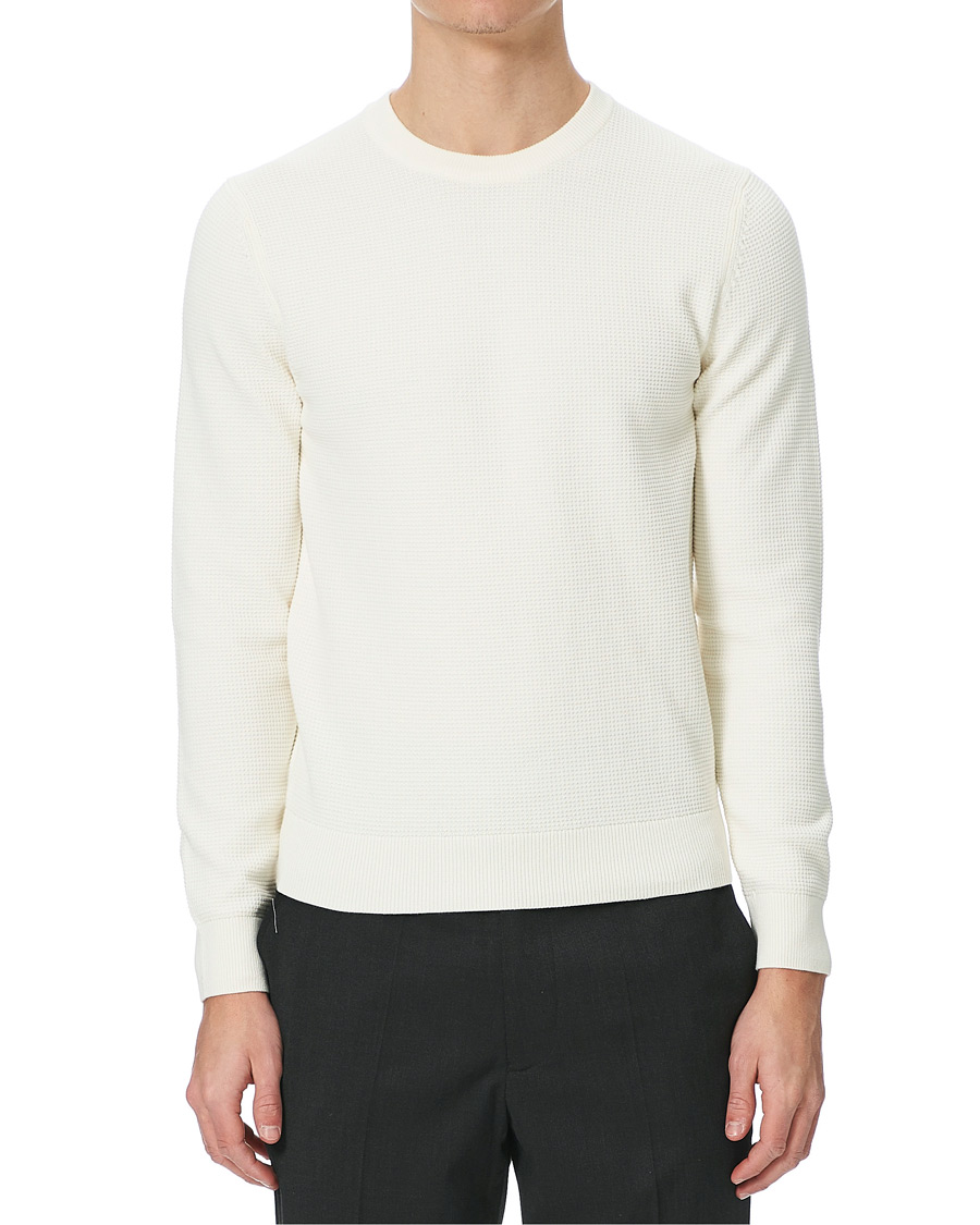 Homme | Pulls Et Tricots | J.Lindeberg | Andy Structure Crew Neck Cloud White