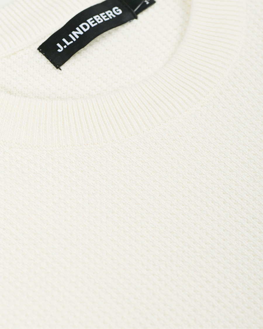 Homme | Pulls Et Tricots | J.Lindeberg | Andy Structure Crew Neck Cloud White