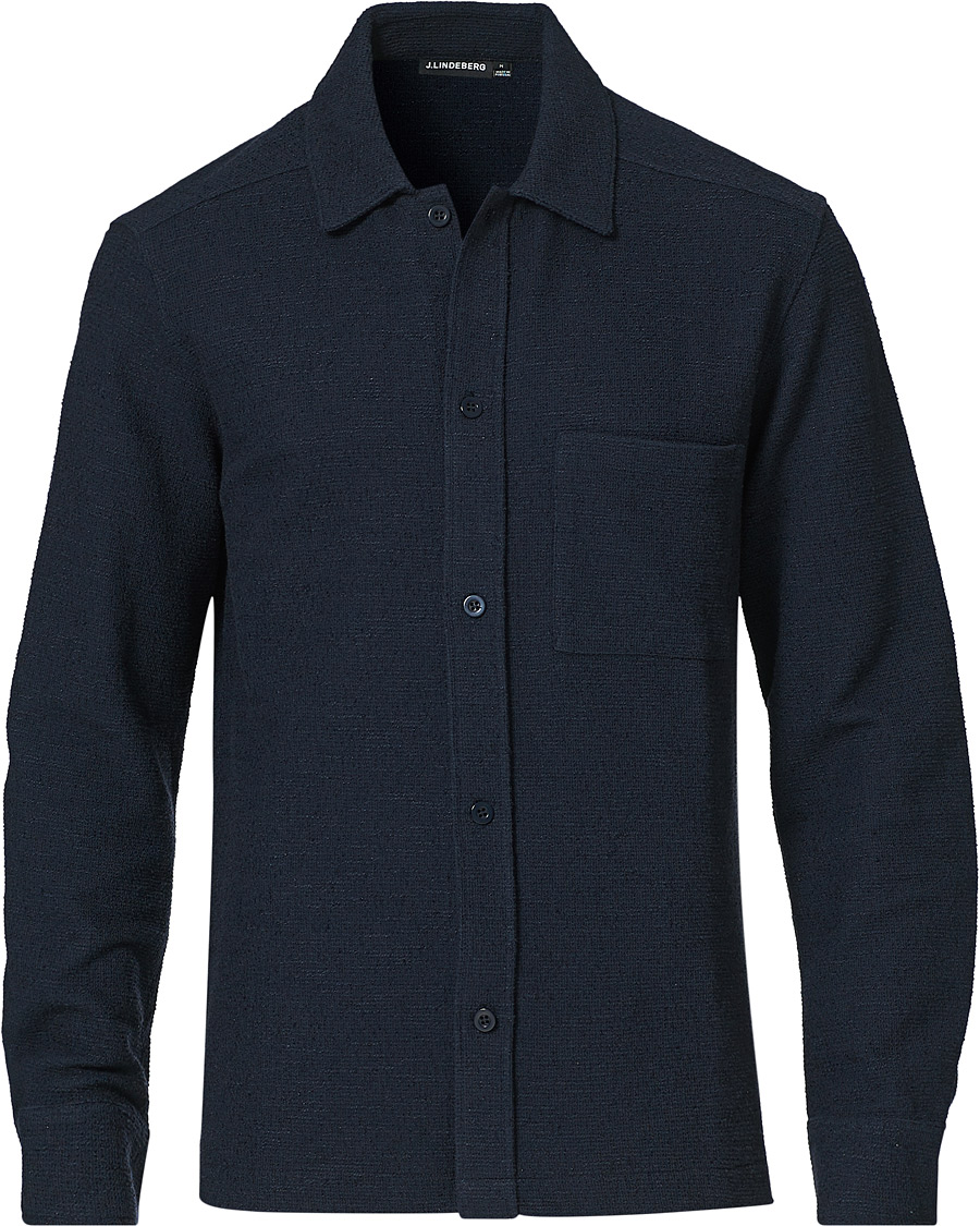 Homme | Pulls Et Tricots | J.Lindeberg | James Jersey Overshirt Navy
