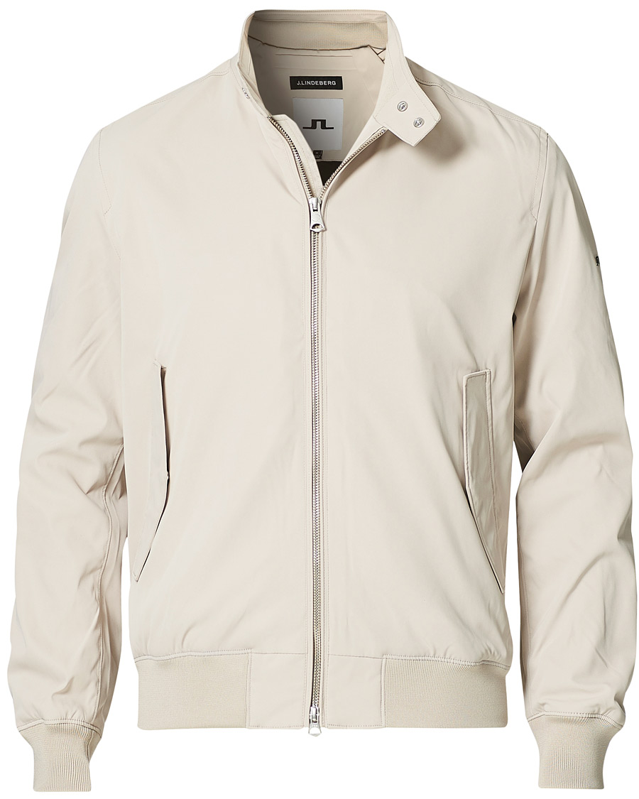 Homme | Manteaux Et Vestes | J.Lindeberg | Derek Stretch Harrington Jacket Sand Grey