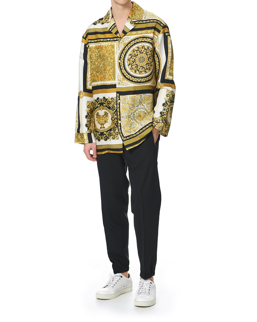 Homme | Chemises | Versace | Silk Twill Shirt White/Gold