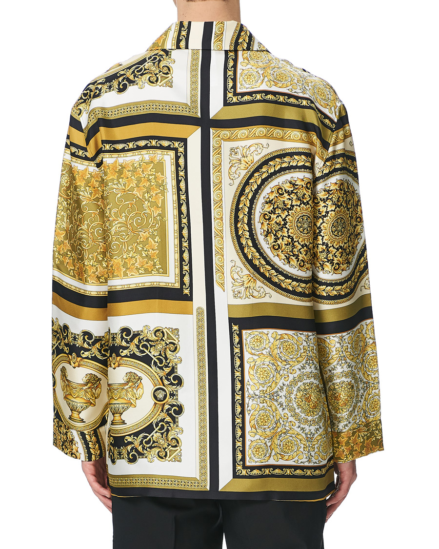 Homme | Chemises | Versace | Silk Twill Shirt White/Gold