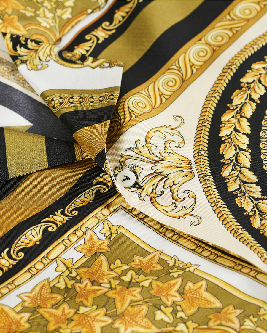 Homme | Chemises | Versace | Silk Twill Shirt White/Gold