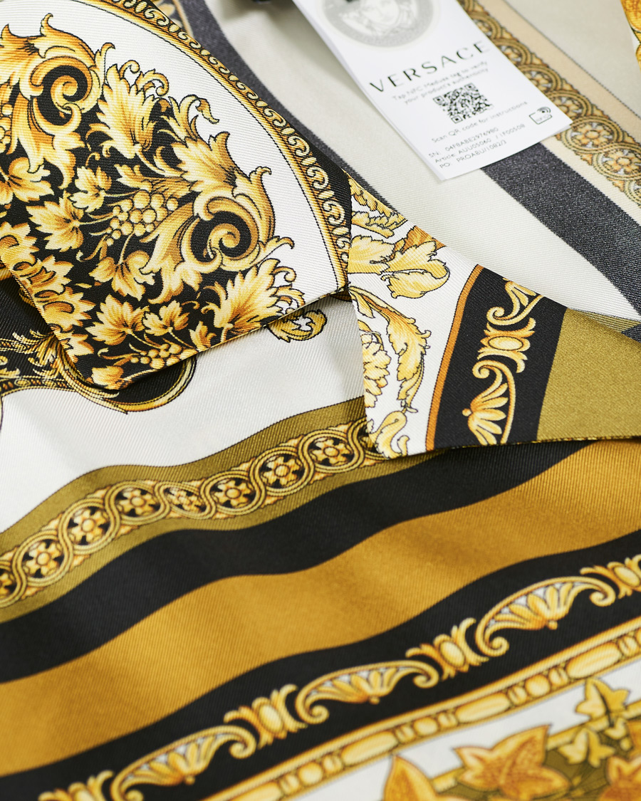 Homme | Chemises | Versace | Silk Twill Shirt White/Gold