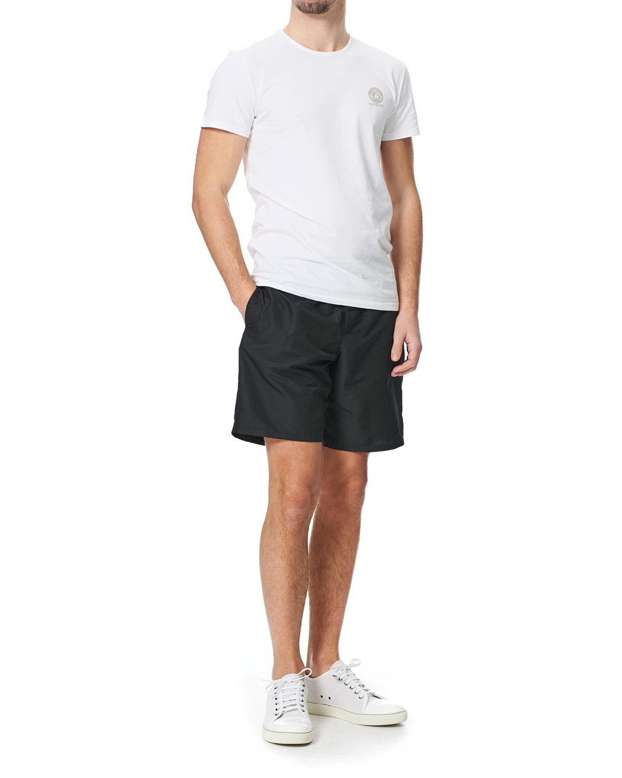 Homme | Maillots De Bain | Versace | Greca Border Swim Trunks Black
