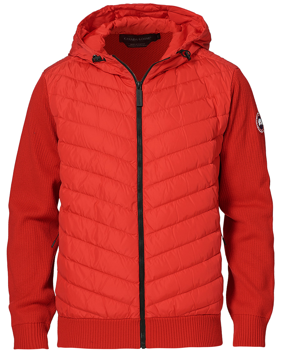Homme | Manteaux Et Vestes | Canada Goose | Hybridge Knitted Hoodie Red