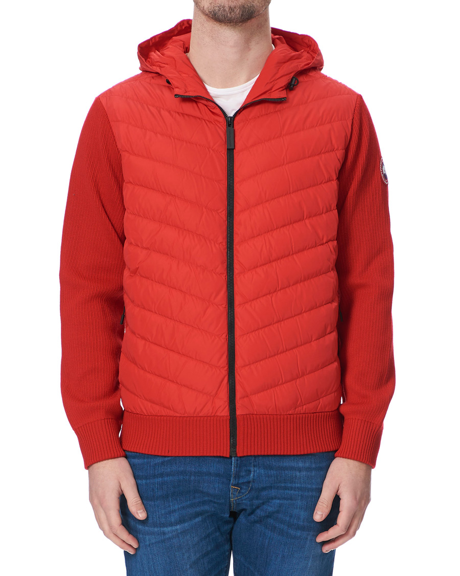Homme | Manteaux Et Vestes | Canada Goose | Hybridge Knitted Hoodie Red