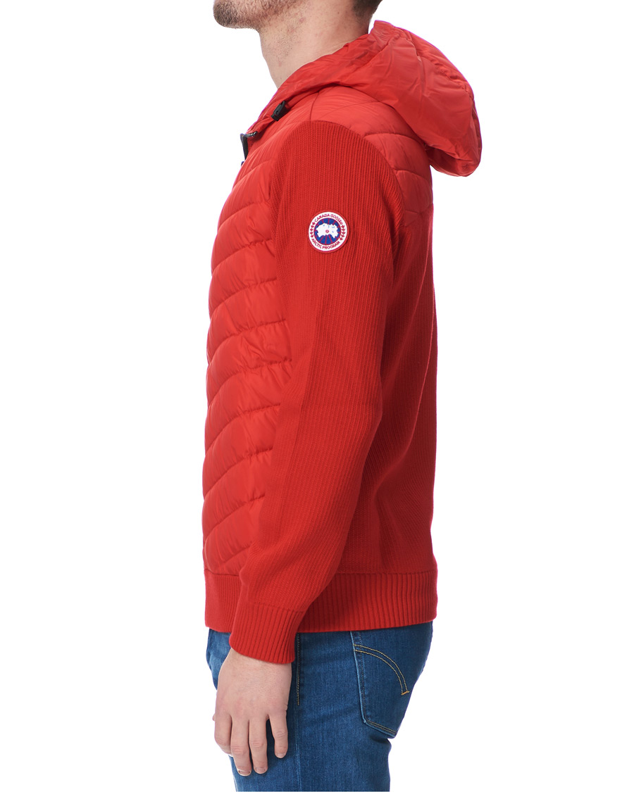 Homme | Manteaux Et Vestes | Canada Goose | Hybridge Knitted Hoodie Red