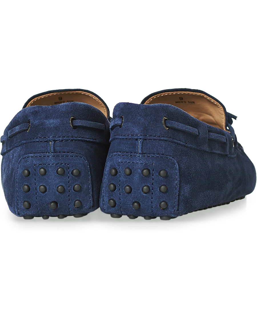 Homme | Tod's Laccetto Gommino Carshoe Navy Suede | Tod's | Laccetto Gommino Carshoe Navy Suede