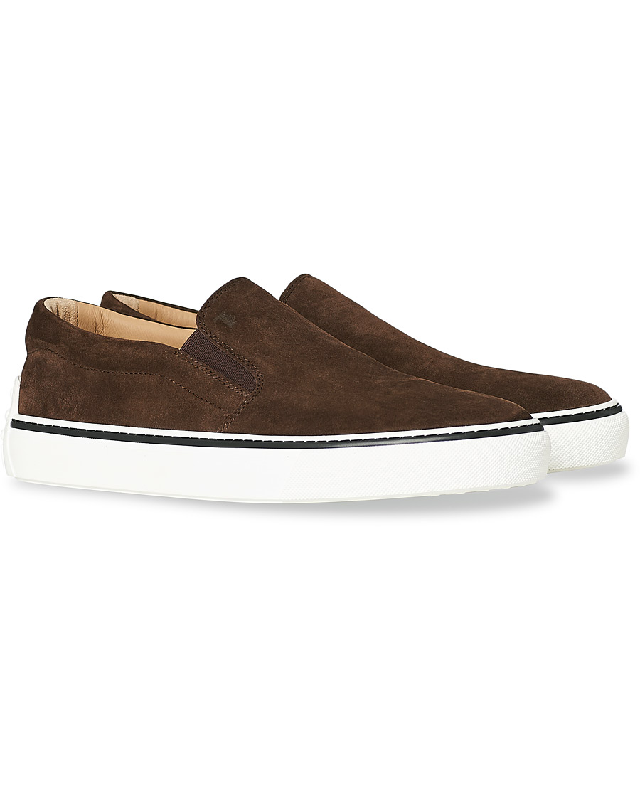 Homme | Tod's Cassetta Slippers Dark Brown Suede | Tod's | Cassetta Slippers Dark Brown Suede