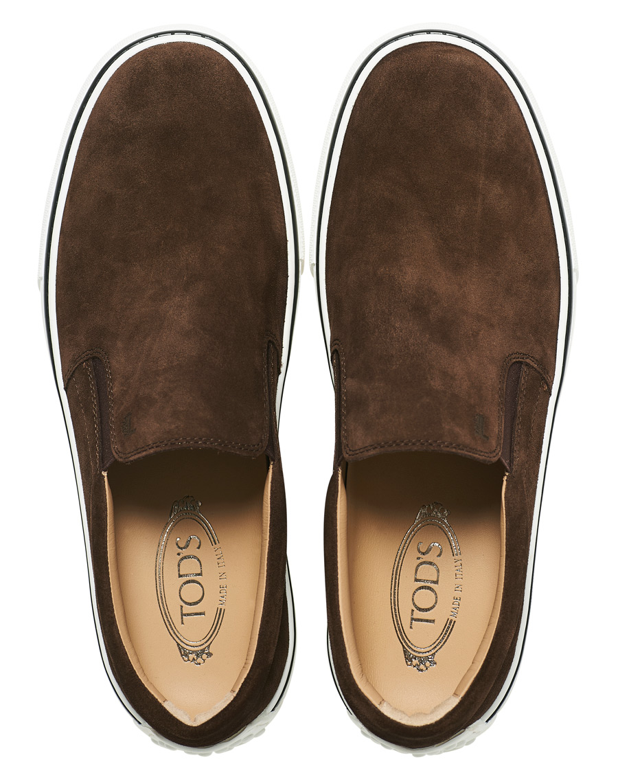 Homme | Tod's Cassetta Slippers Dark Brown Suede | Tod's | Cassetta Slippers Dark Brown Suede