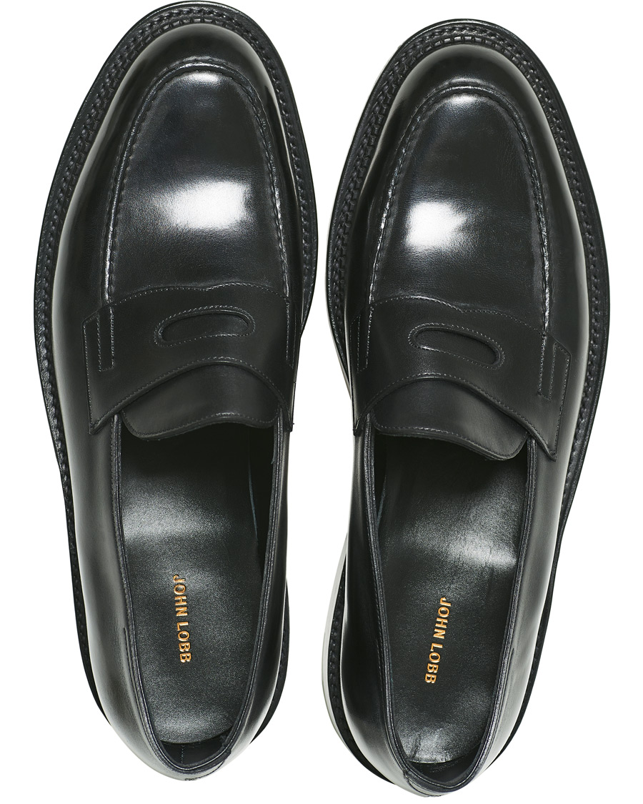 Homme | John Lobb Lopez New Standard Penny Loafer Black Calf | John Lobb | Lopez New Standard Penny Loafer Black Calf