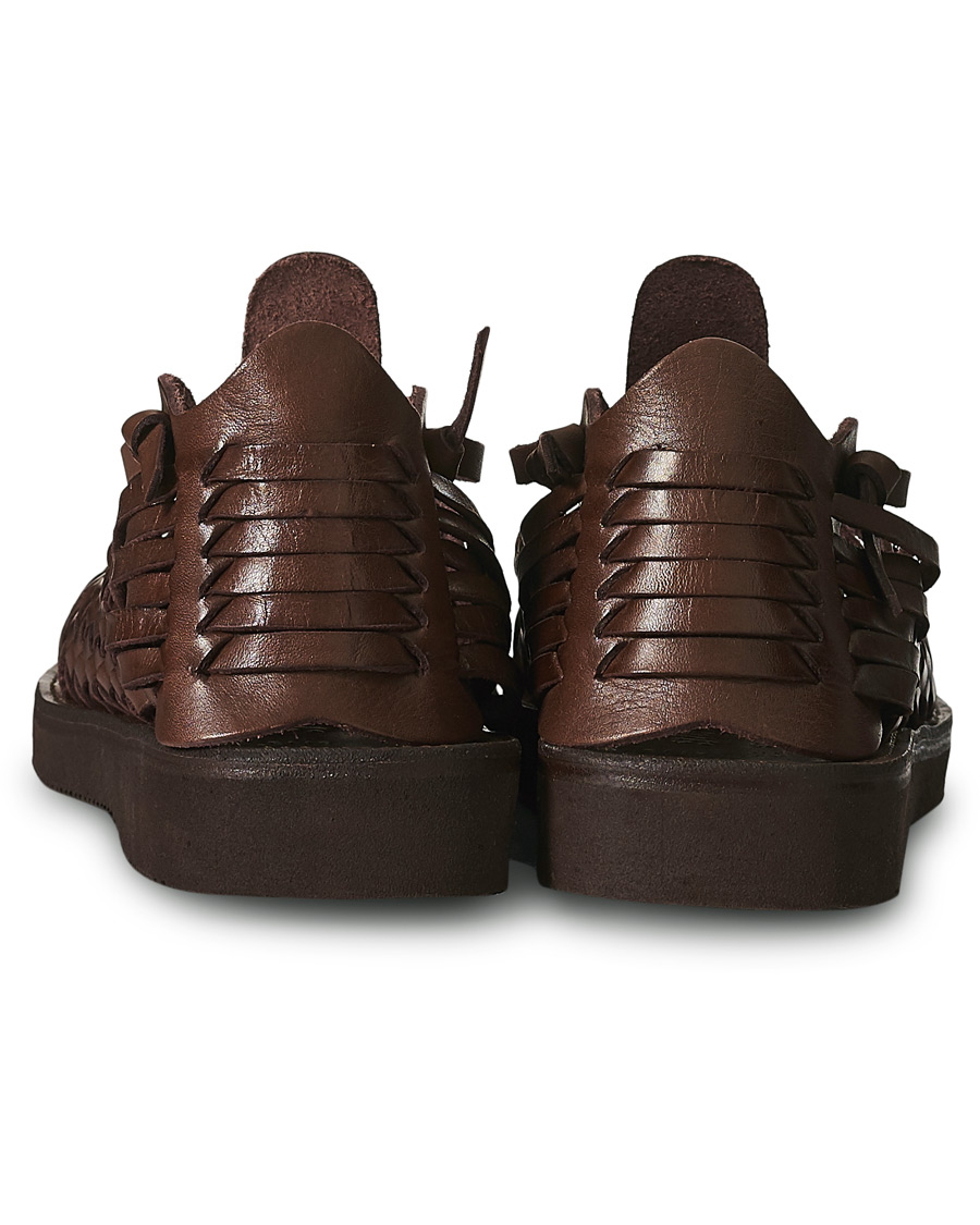 Homme | Yuketen Cruz Braided Sandal Dark Brown Calf | Yuketen | Cruz Braided Sandal Dark Brown Calf