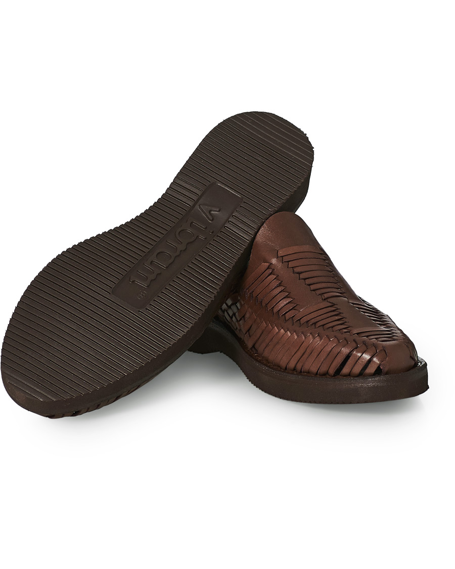 Homme | Yuketen Alejandro Woven Slipper Dark Brown Calf | Yuketen | Alejandro Woven Slipper Dark Brown Calf