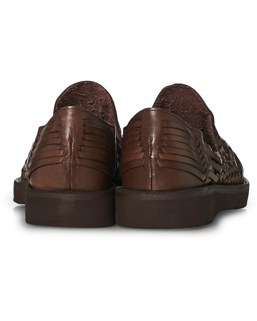 Homme | Yuketen Alejandro Woven Slipper Dark Brown Calf | Yuketen | Alejandro Woven Slipper Dark Brown Calf