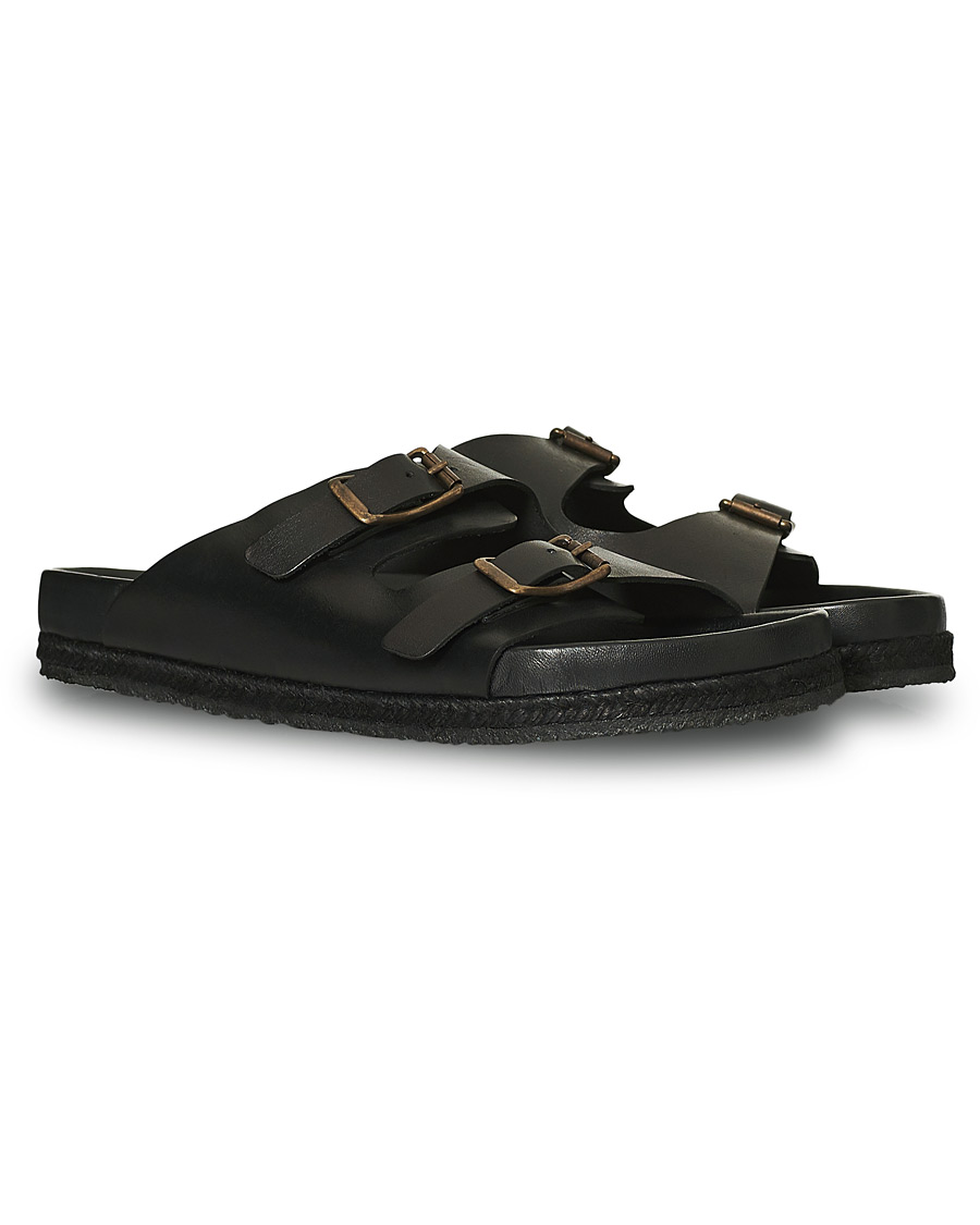 Homme | | Yuketen | Sal 2 Crepe Sole Sandal Black Calf