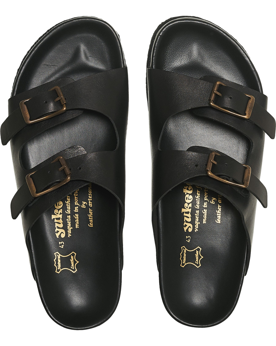 Homme | | Yuketen | Sal 2 Crepe Sole Sandal Black Calf