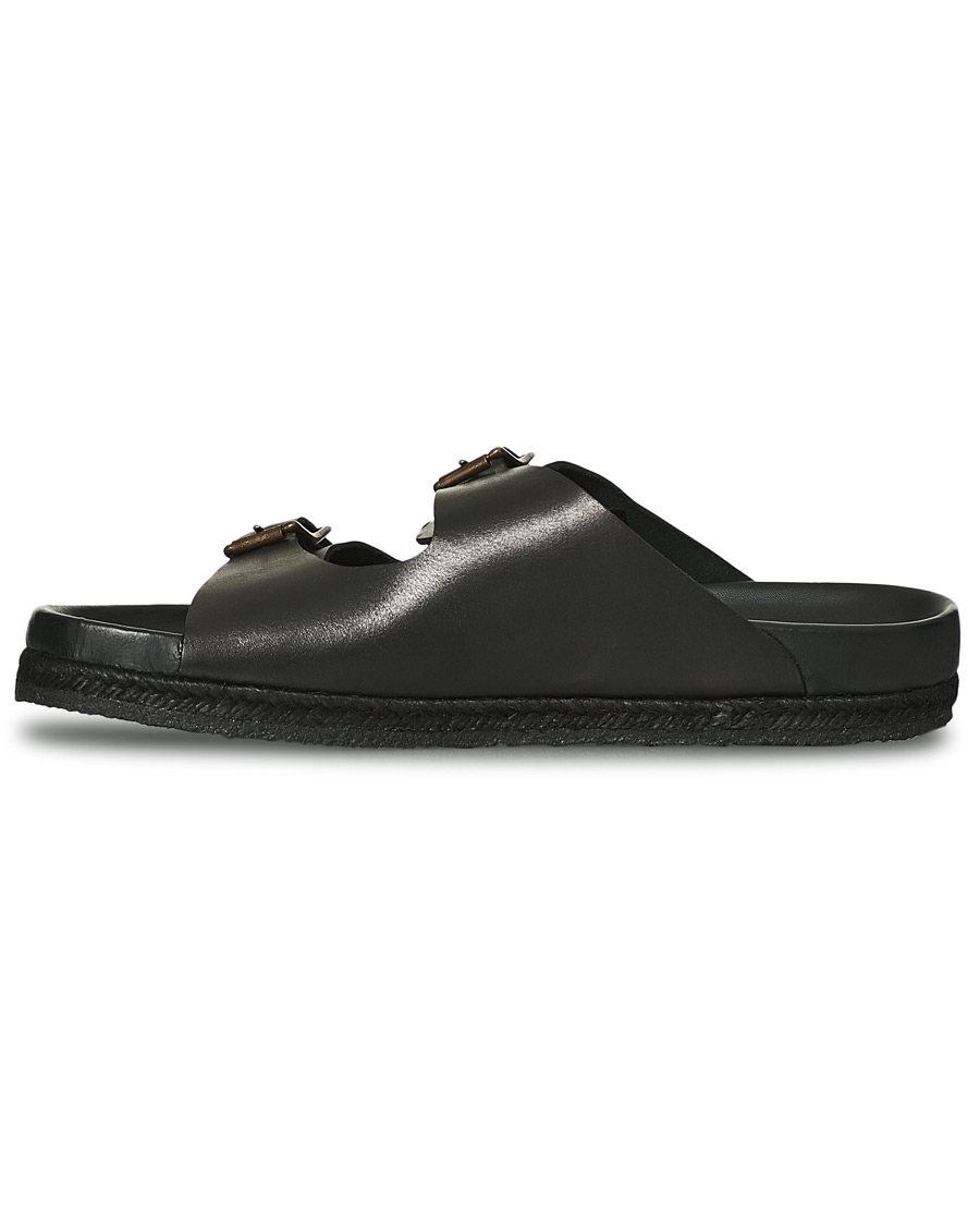Homme | | Yuketen | Sal 2 Crepe Sole Sandal Black Calf