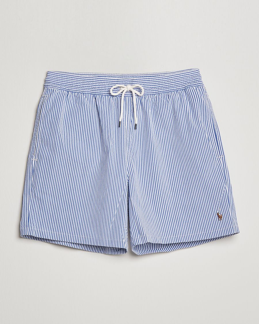 Homme | Maillots De Bain | Polo Ralph Lauren | Recycled Traveler Seersucker Swimshorts Cruise Royal