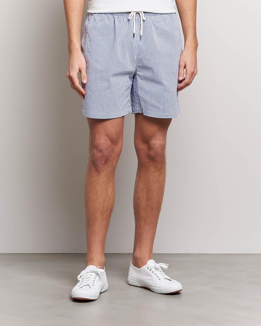 Homme | Maillots De Bain | Polo Ralph Lauren | Recycled Traveler Seersucker Swimshorts Cruise Royal