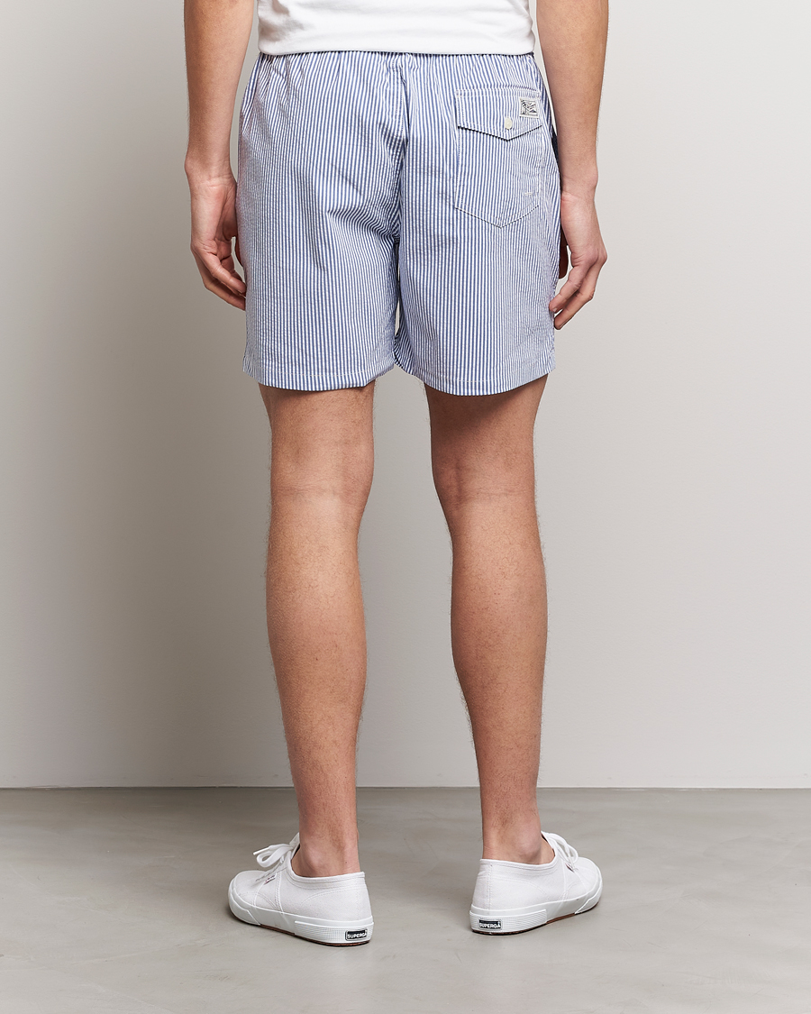 Homme | Maillots De Bain | Polo Ralph Lauren | Recycled Traveler Seersucker Swimshorts Cruise Royal