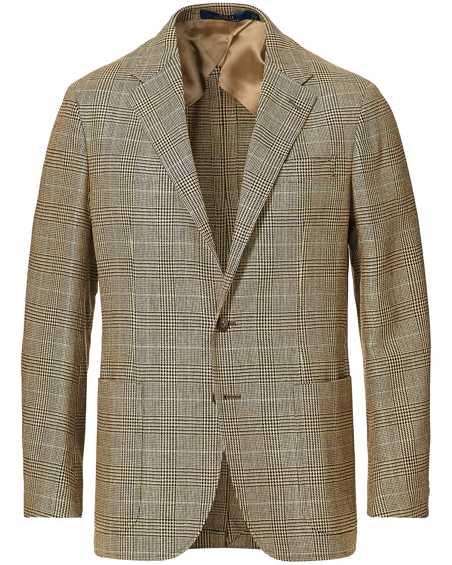 Homme | Blazers | Polo Ralph Lauren | Wool Sportcoat Brown/Tan Glen Plaid