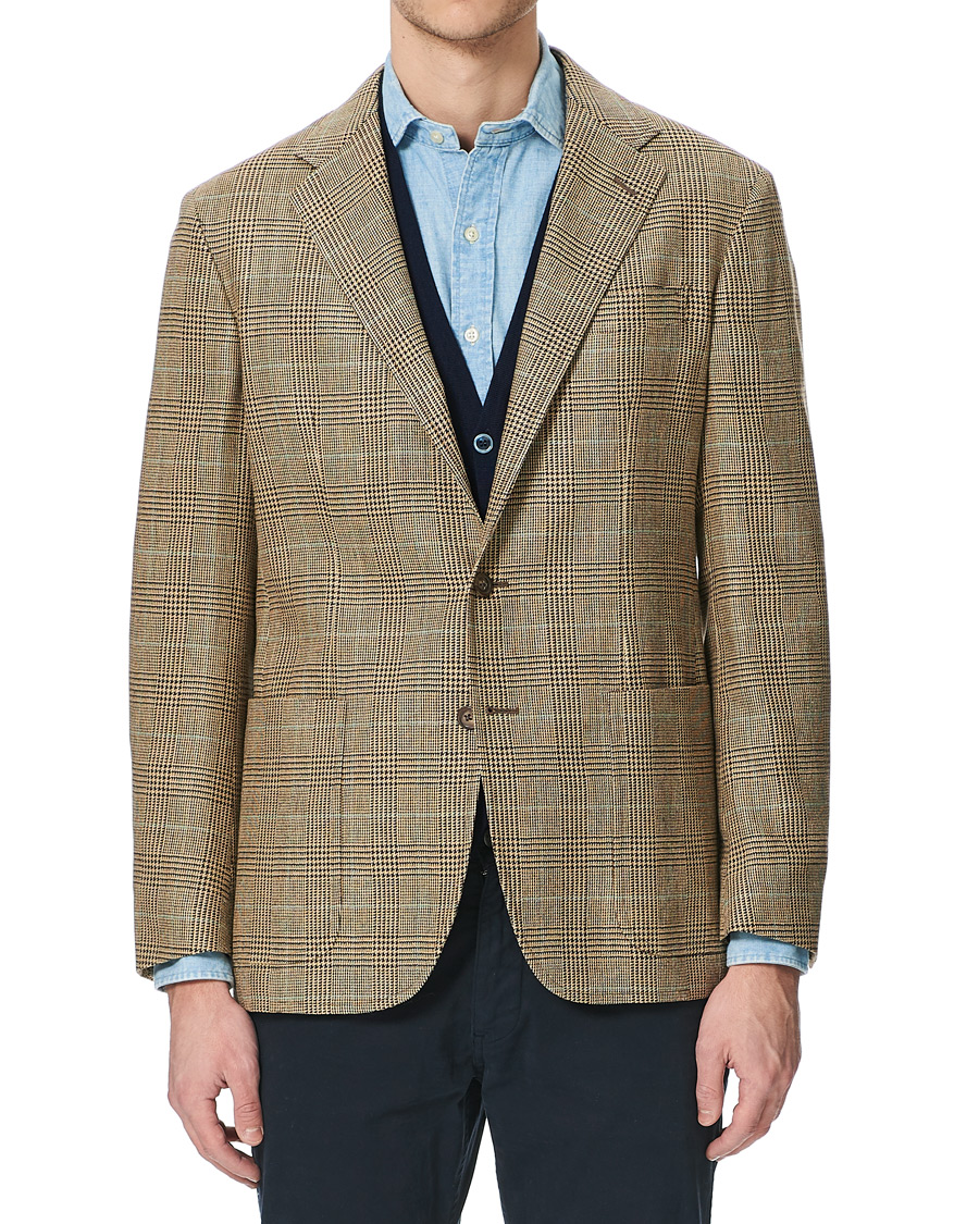 Homme | Blazers | Polo Ralph Lauren | Wool Sportcoat Brown/Tan Glen Plaid
