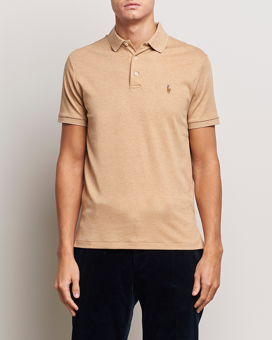 Homme | Polos | Polo Ralph Lauren | Luxury Pima Cotton Polo Classic Camel Heather