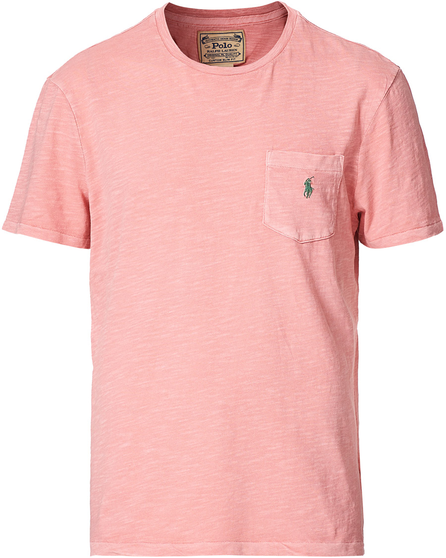 Homme | T-shirts | Polo Ralph Lauren | Washed Crew Neck Pocket Tee Desert Rose