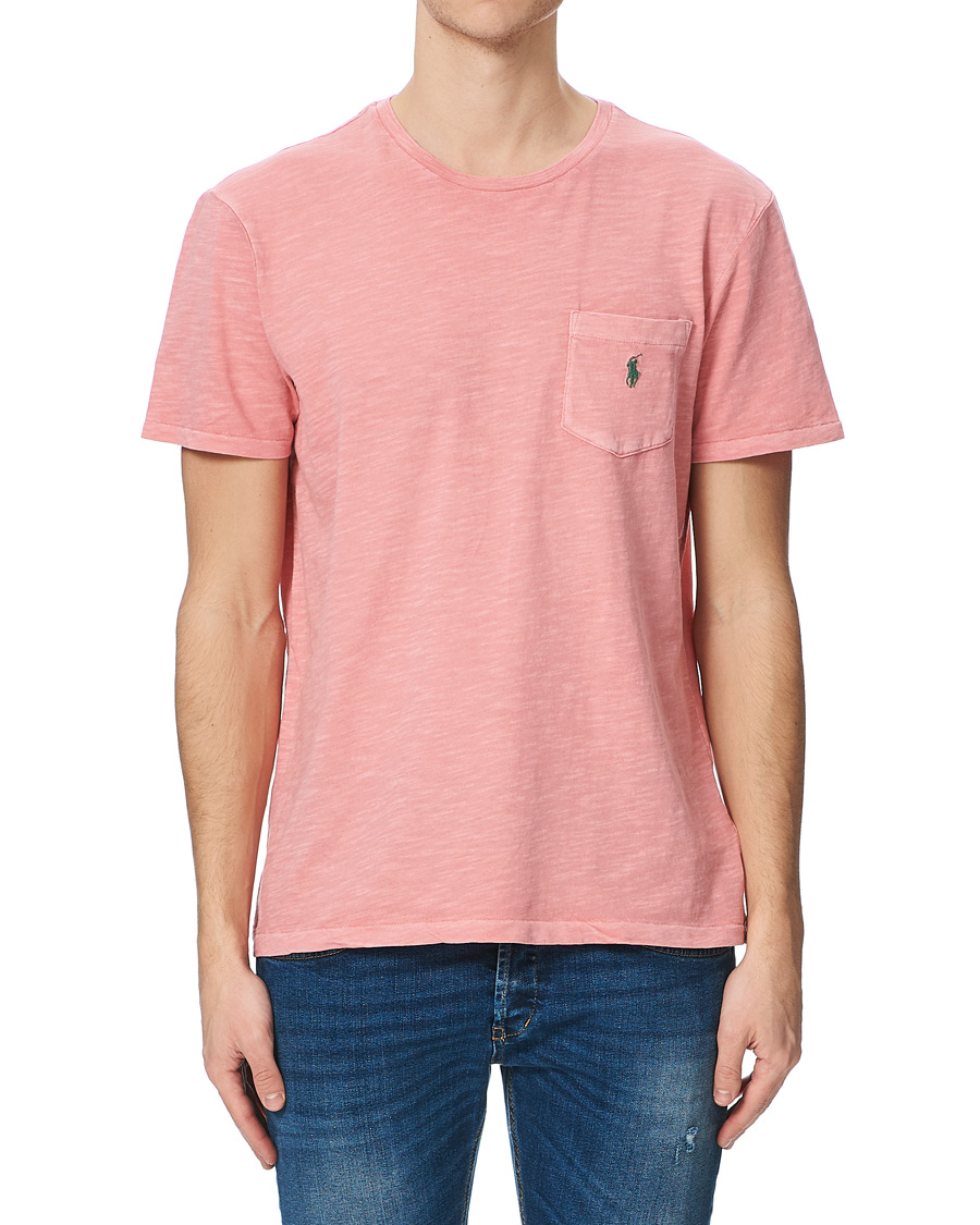 Homme | T-shirts | Polo Ralph Lauren | Washed Crew Neck Pocket Tee Desert Rose