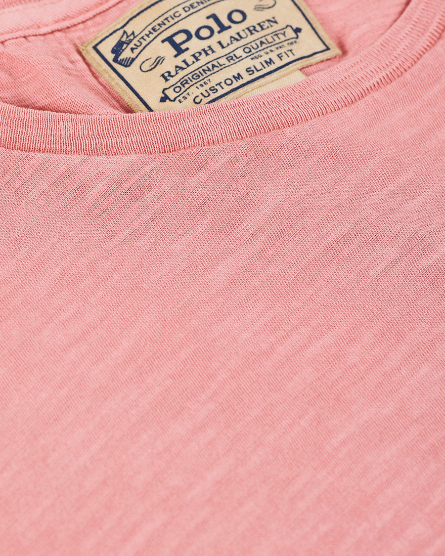 Homme | T-shirts | Polo Ralph Lauren | Washed Crew Neck Pocket Tee Desert Rose