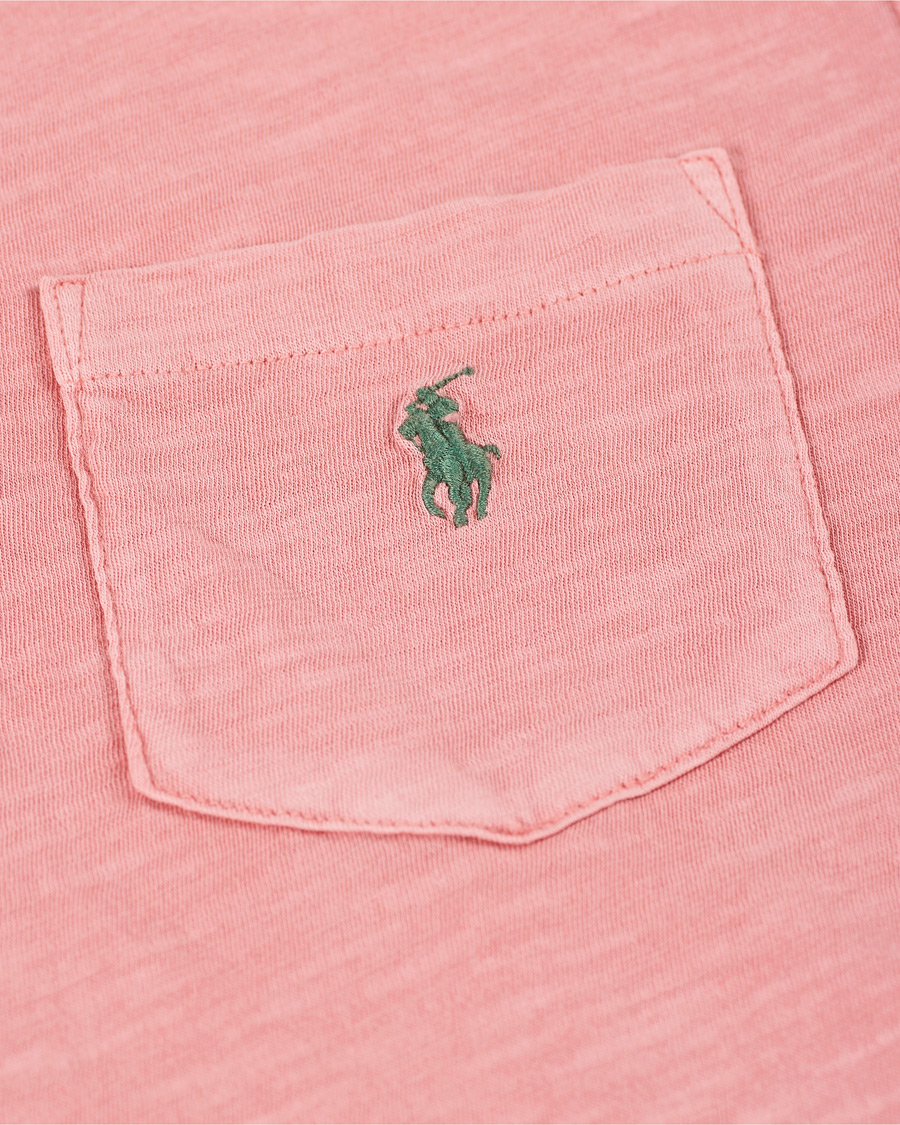 Homme | T-shirts | Polo Ralph Lauren | Washed Crew Neck Pocket Tee Desert Rose