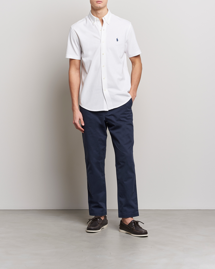 Homme | Chemises | Polo Ralph Lauren | Featherweight Mesh Short Sleeve Shirt White