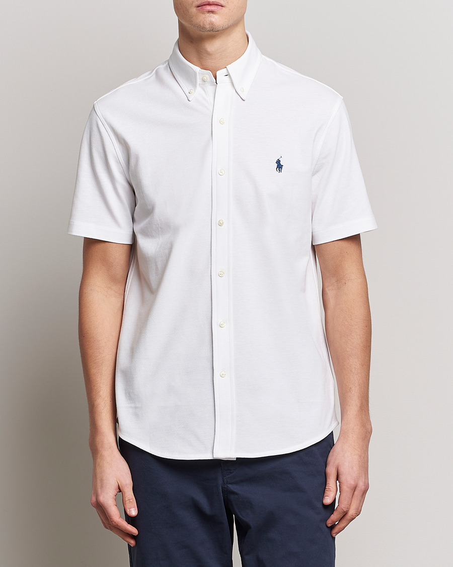 Homme | Chemises | Polo Ralph Lauren | Featherweight Mesh Short Sleeve Shirt White
